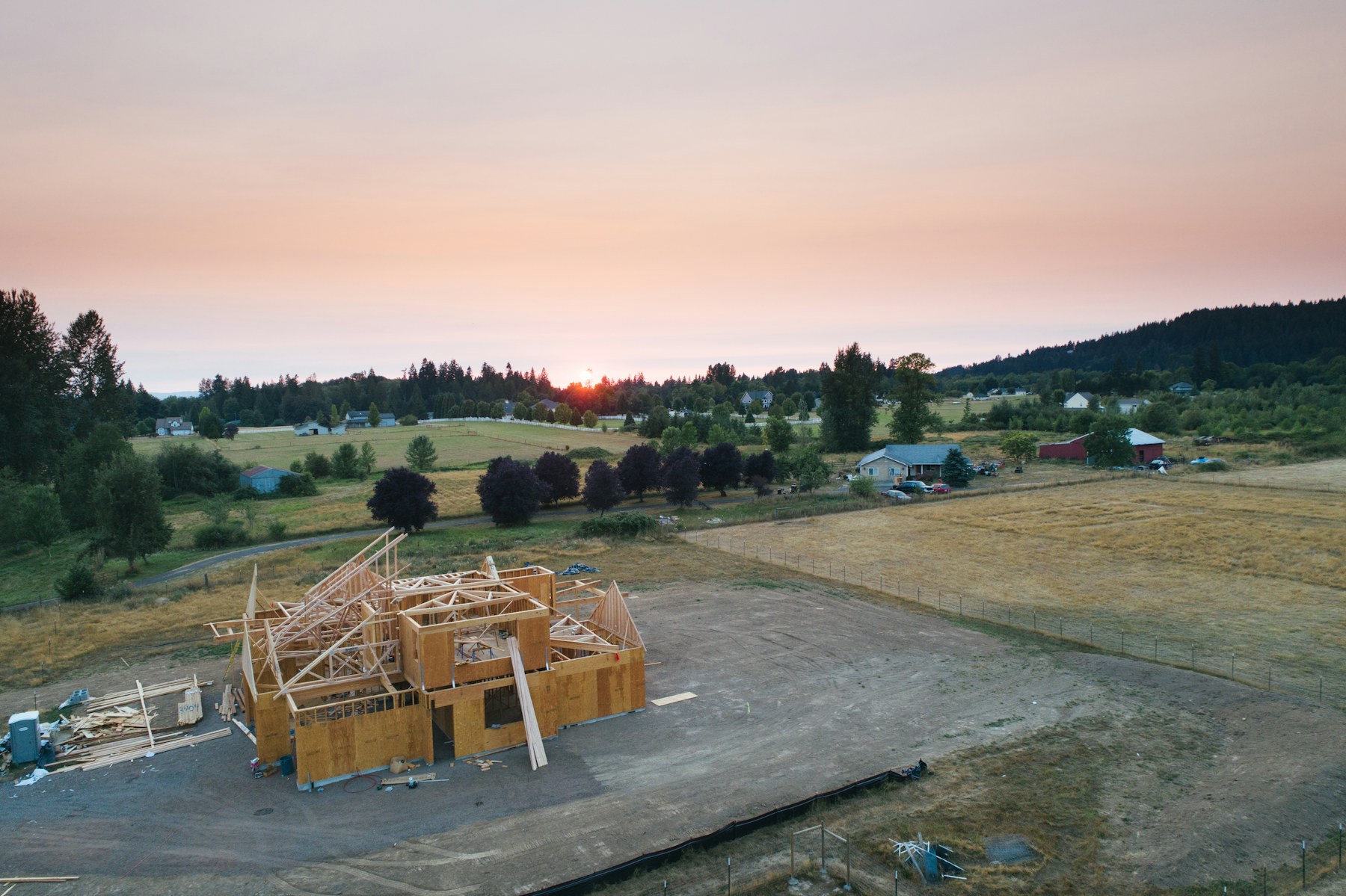 Holzrahmenbau als Beispielmotiv